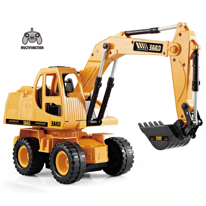 Hotsale Radio Control Construction Vehicle Toys for Kids 1:24 Scale Excavator with Music&Sound RC Engineering Truck Car Toys
