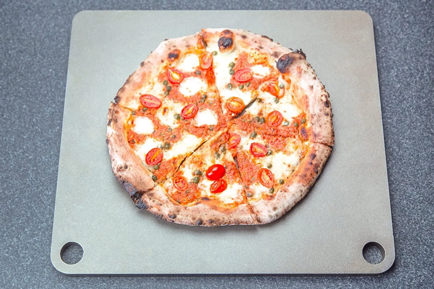 Hot selling Square/Rectangular Steel pizza Carbon pizza steel With/Without Figure Hole for oven cooking pizza steel baking stone