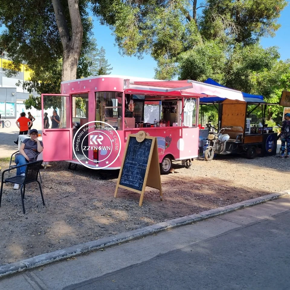 Customized Street Electric food trailer Fast Vending Carts Concession Trailer Convenient Mobile Food Trailer With Full Kitchen