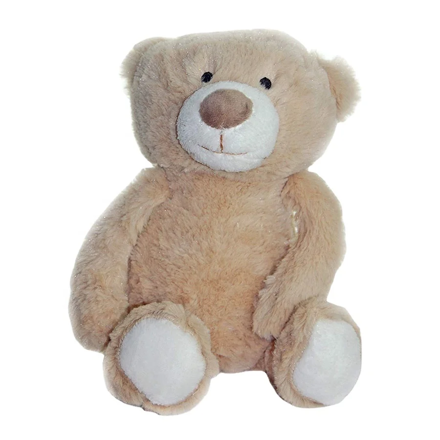 G907 Khaki Color Fluffy Plush Bear with Security Blanket for Child Adorable Cartoon Dolls Plush Bear Stuffed Animal