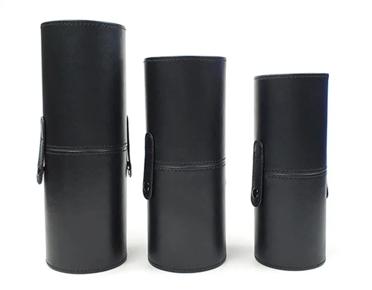 PU Leather Holder Makeup Brush Travel Case Roll Bag Beauty Cosmetic Case Customized Printed Plain BB0008-1 18-23cm Cover YF