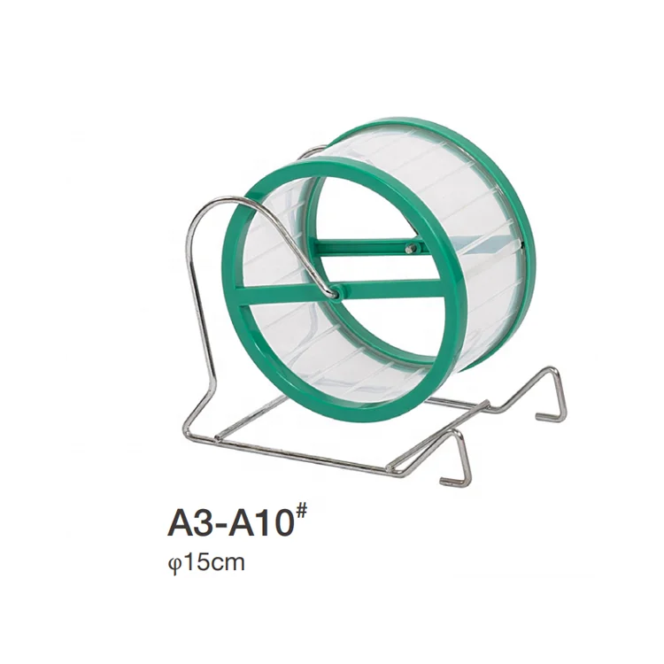 stand small animal stainless design bottom automatic pet exercise toy running hamster wheel