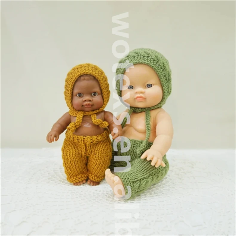 DC029 Wholesale toy Clothes fits doll 10-18 inch (25-46 cm) Baby dolls sweater doll knit sweater and hats sets