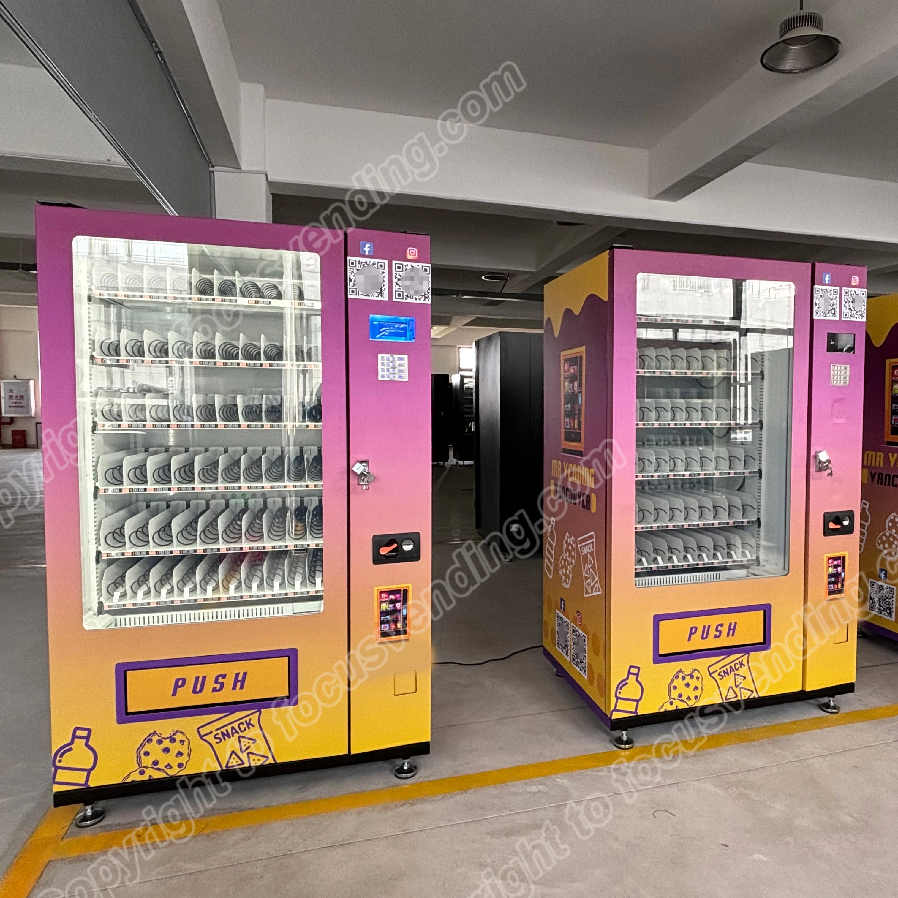 A user-friendly snack and  drink vending  machine suitable for any locations