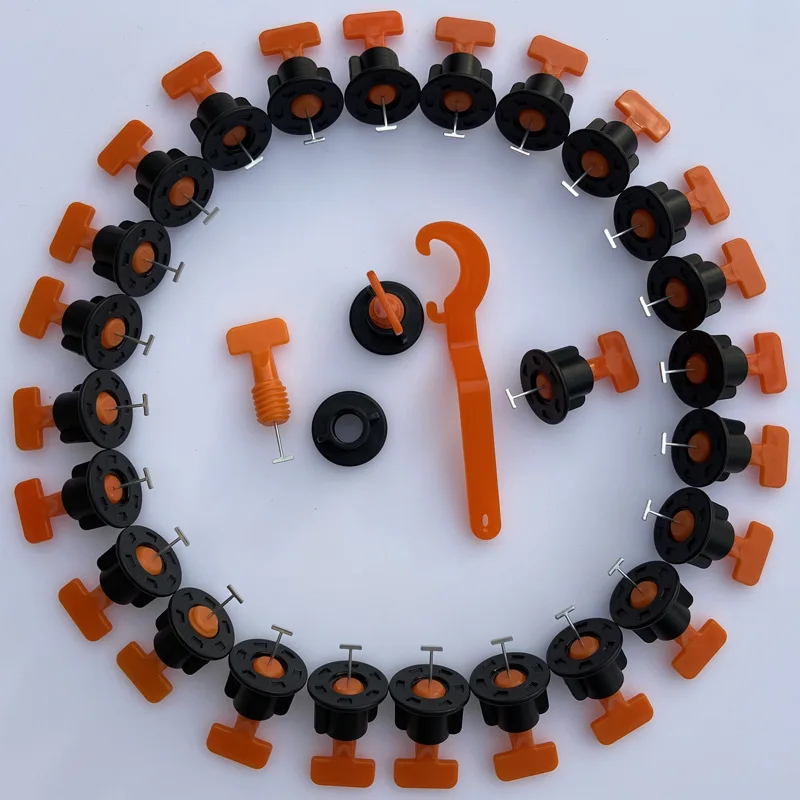 tile leveler spacers leveling system stainless steel t-needle steel pin t-lock floor tool reusable tile leveler