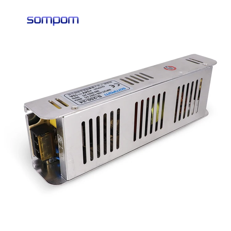 SOMPOM 110V 220V AC to DC 12V 20A Slim Led Lighting импульсный источник питания 12V 20Amp Светодиодная лента