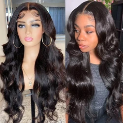 180% Density Body Wave Colored Human Hair Lace Front Wigs HD Transparent Wig 99J Red Burgundy Remy Brazilian Wig For Black Women