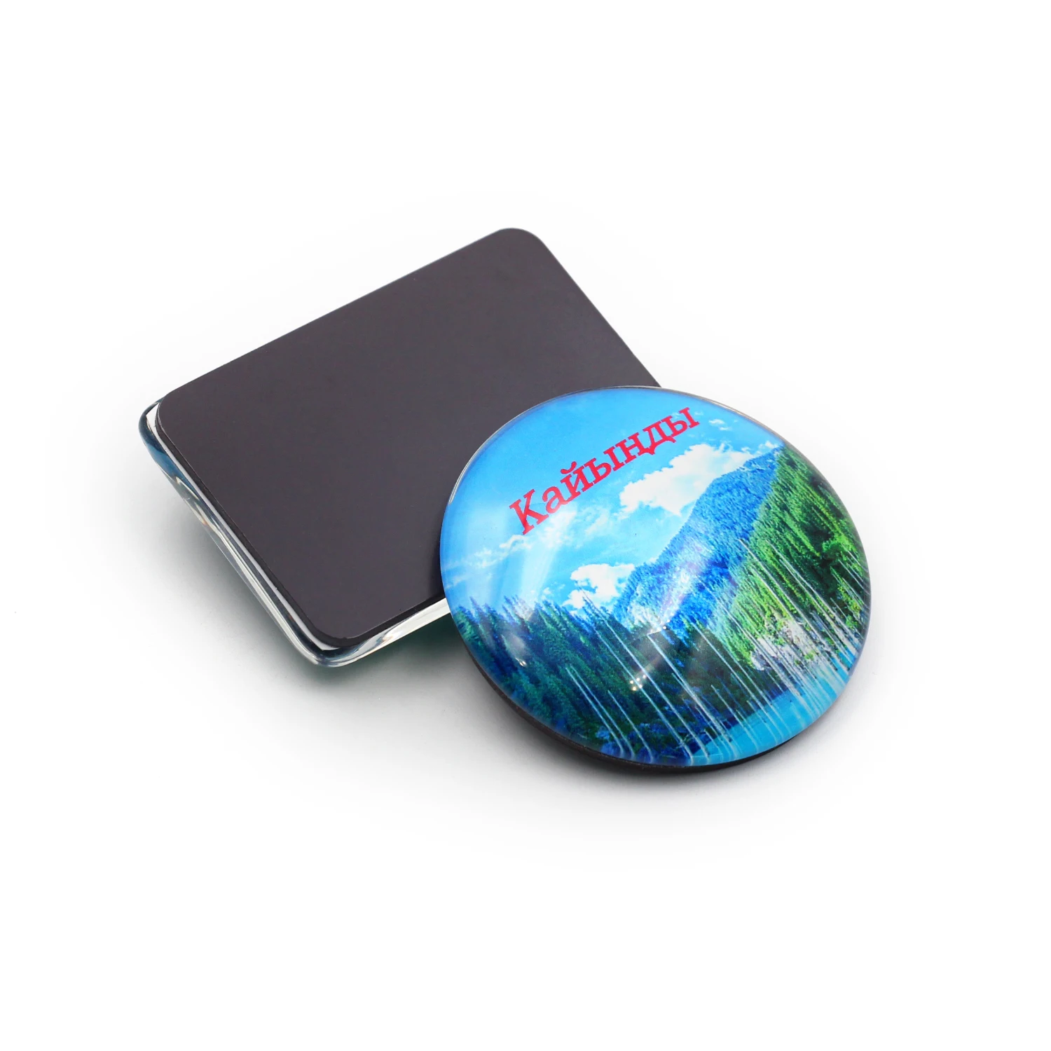 Customized Refrigerator Crystal Glass Magnets Nice Looking Design In Glass For Fridge Magnet