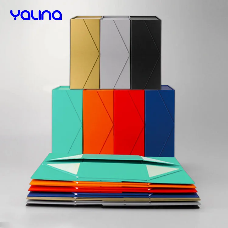Stock Craft Sublimation Large Magnetic Gift Cardboard Folding Shoe Clothing Package Carton Package foldable box