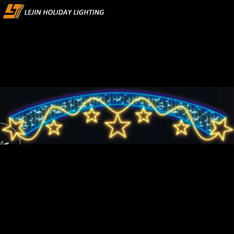 Christmas decoration outdoor street pole light LED 2D motif light