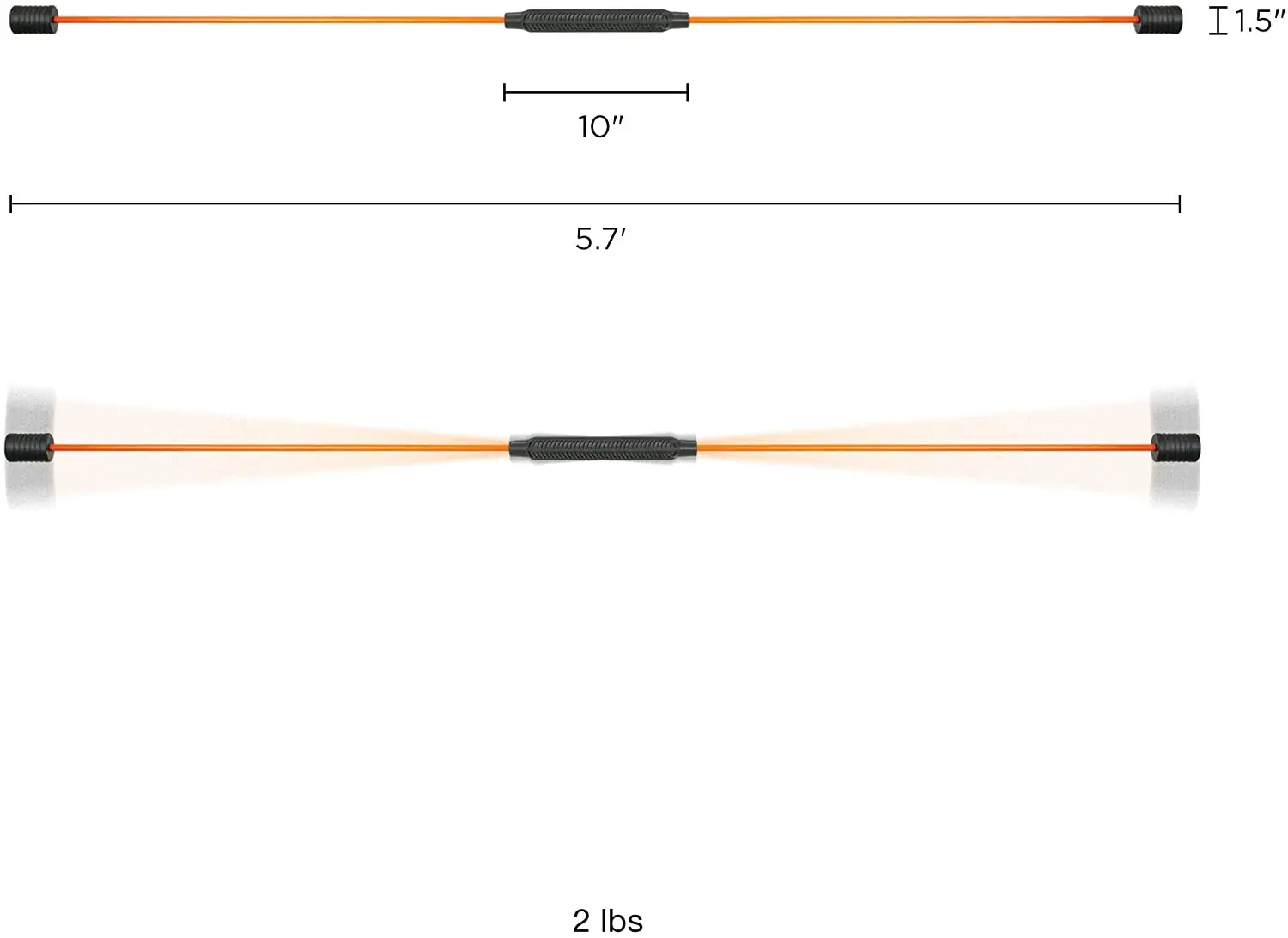 Muscle Training Swinging Sticks Aerobic High-Frequency Vibration Fitness Bar Elastic Fitness Bar