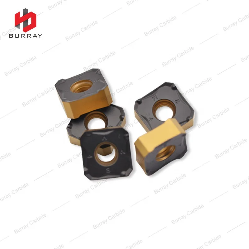 345R1305M-PM Face Milling Insert, Square Cermet Inserts with High Poductivity in Terms of Feed per Tooth and Metal Removal Rate