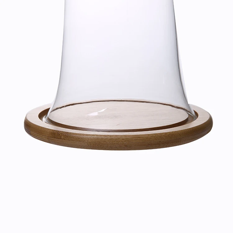 Wholesale Glass Bell Dome with Decal Printing for Camera Desserts Cake to Let Dust and Bacteria Proof