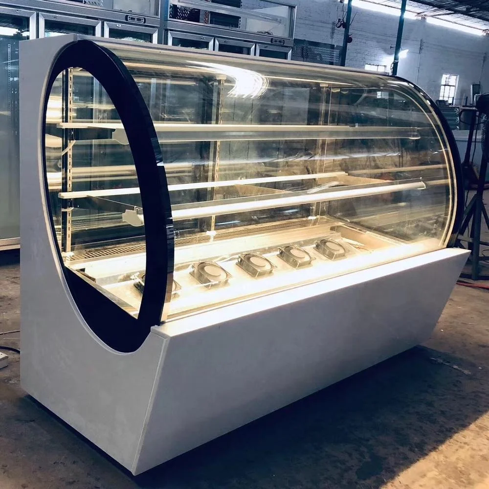 Customized floor standing or table top cake showcase/display freezer/bakery display cabinet