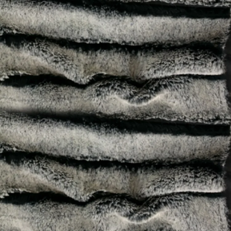 
2019 cheap cross stripe printing shiny short pile faux fur fleece fabrics for clothes 