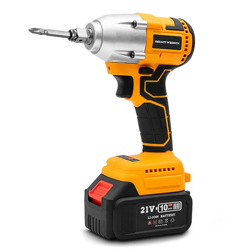Cordless Electric Screwdriver Multi Head Drill Set Brushless Motor Drill Driver Battery Powered 21v  Electric Impact Wrencher
