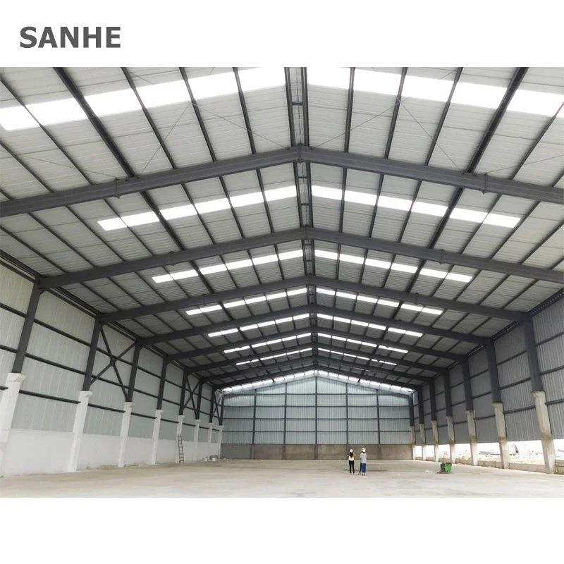 Стальная конструкция Sanhe оцинкованная рама сборное здание