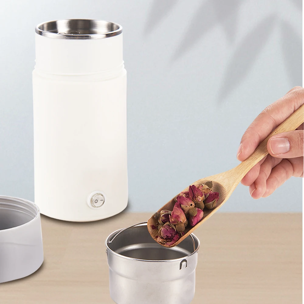 Stainless Steel Electric Heating Bottle Kettle Hot Water Heater Cup Portable Travel Electric Cup Source Manufacturers Gift