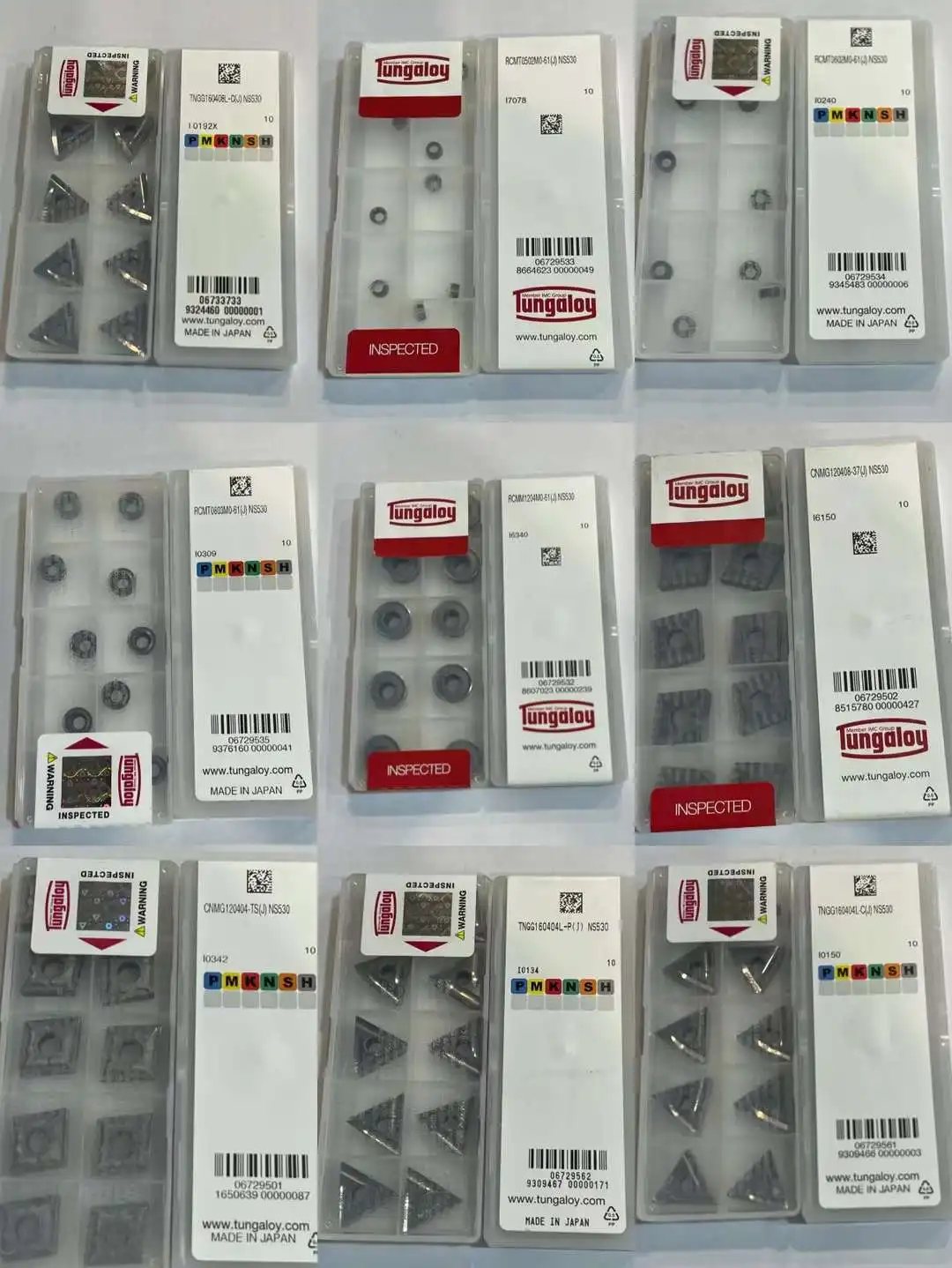 100% Original TUNGALOY Carbide Insert CNMG TNMG TNGG SNMG WNMG DNMG NS530 Cermet Inserts Internal Turning