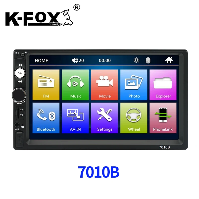 Заводская распродажа 2 din 7 видов цветов задние фонари HD сенсорный экран USB TF AUX аудио мультимедийное зеркало без потерь музыкальный автомобиль mp5 плеер