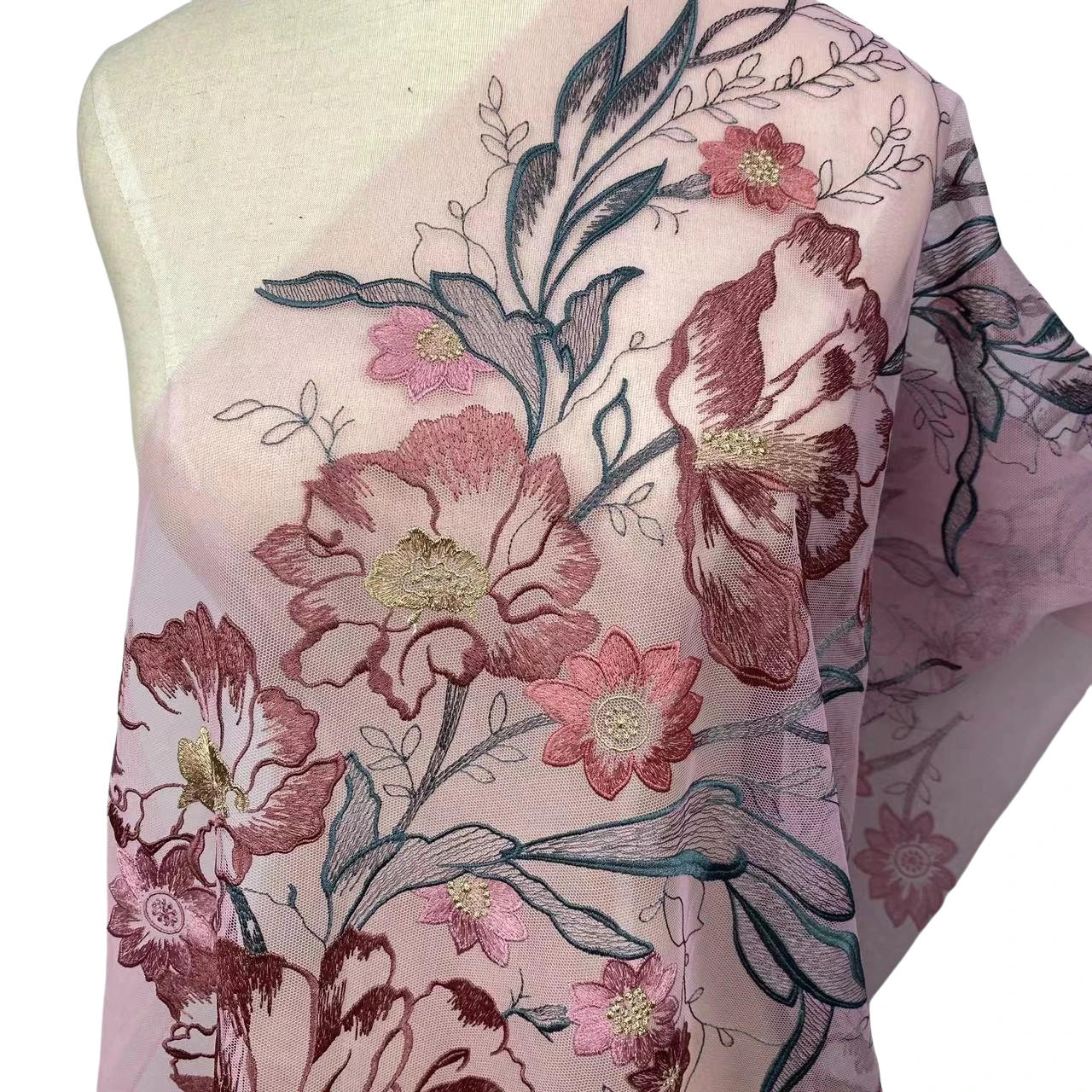 Hot Selling New Style Water-Soluble Mesh Starch Fabric for Embroidery Bead Decorated for High Quality Wedding Projects Washable