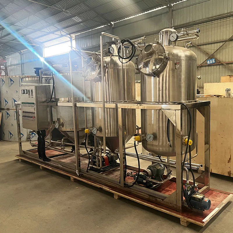 Complete soybean oil processing refinery machine sunflower oil refining machine production line