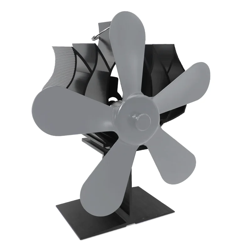 2022 New stove fan Quiet Heat Powered 5 Blade For Wood Log Fire Burner Ecofan