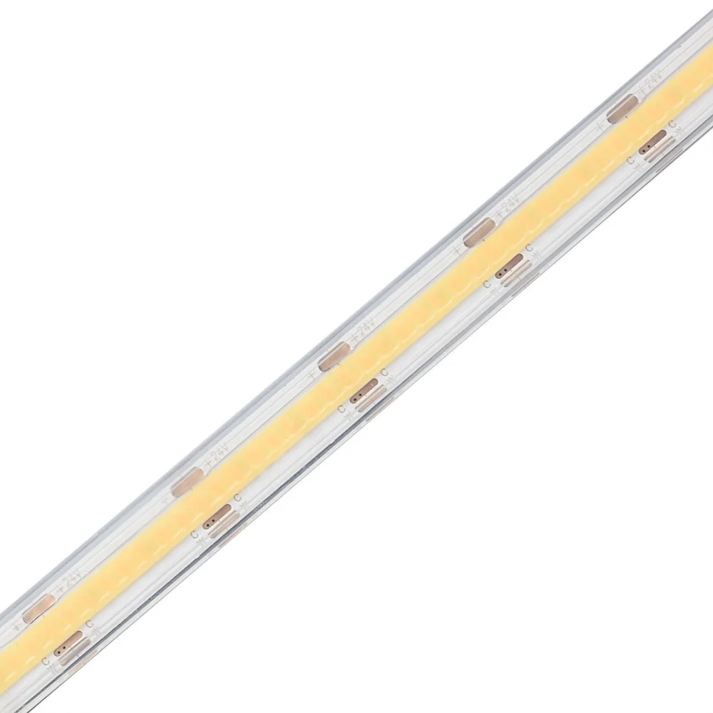 IP20 IP67 Waterproof 12V 24V FOB 608 LED 2700K to 6500K dual white COB CCT LED Strip