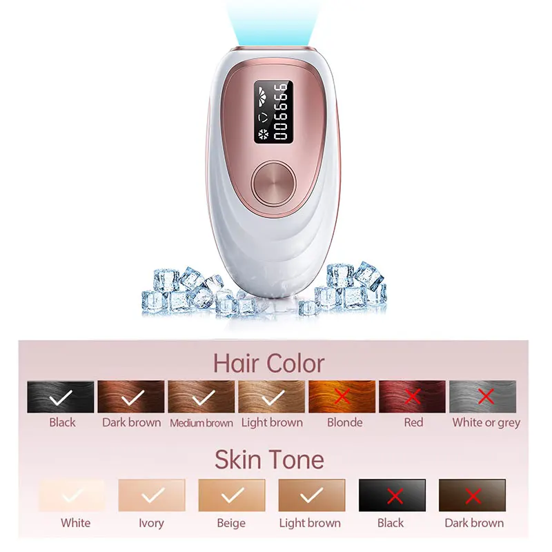Mini Portable Electric Epilator Hair Remover IPL Laser Permanent Hair Removal