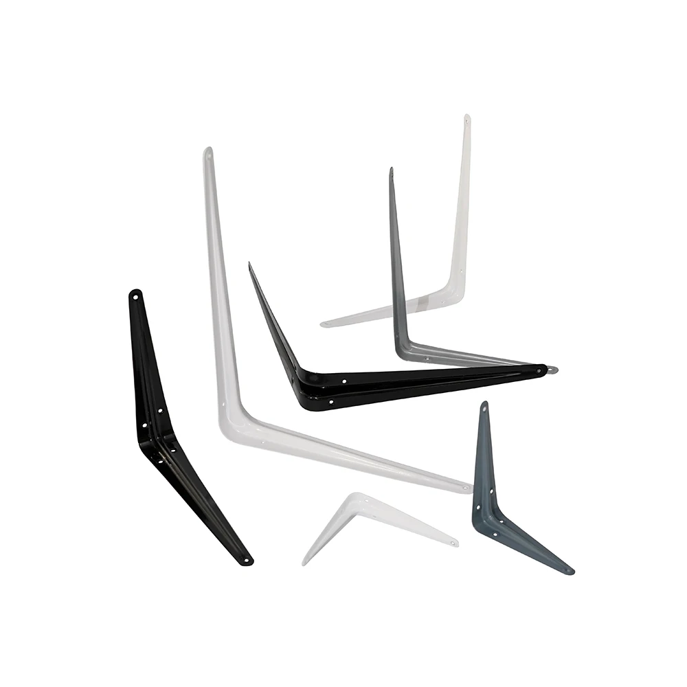 Wholesale High Hardness Metal L Shaped Strong Support Many Colors Shelf Bracket