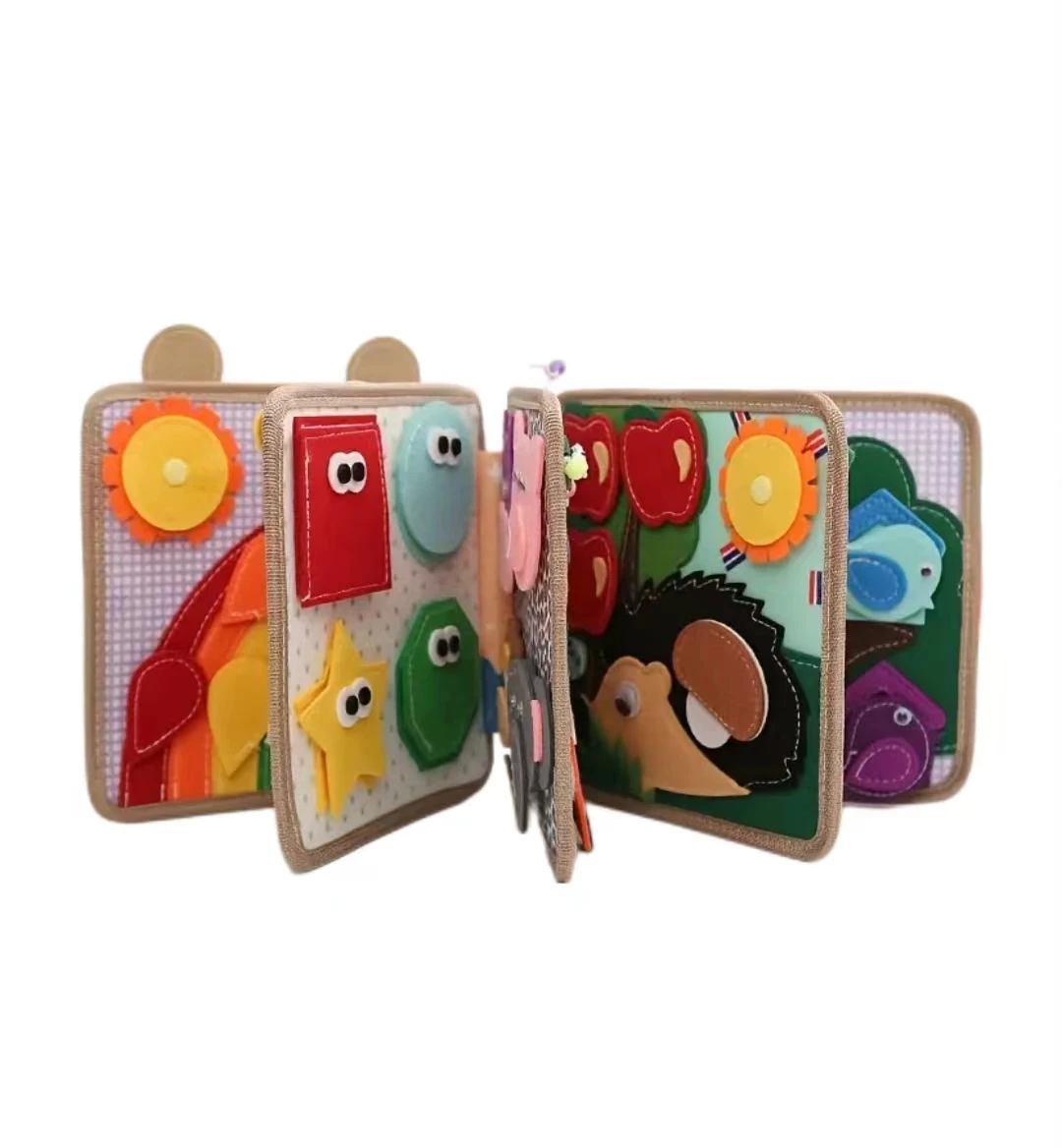 Giraffe Shaped Busy Board Preschool Sensory Educational Books For Girls And Boys Kids About Airplane And Car Travel