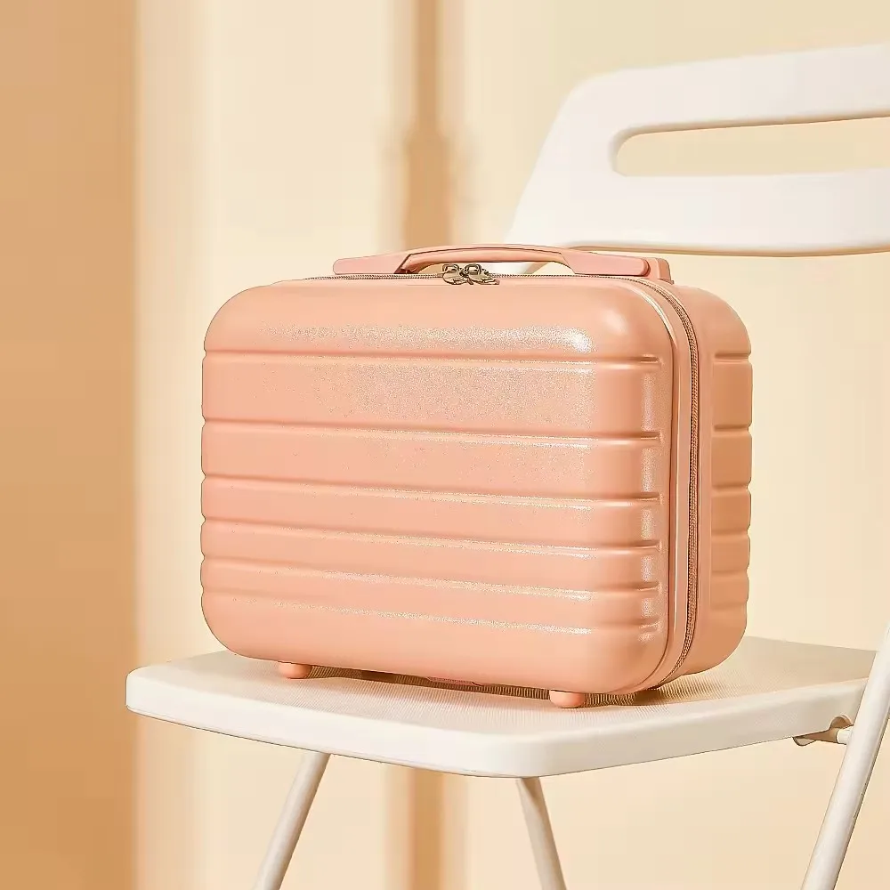 Custom Light Weight Business School 12 14 Inch Multifunction Pc Lady Traveling Box Sets Suitcase Luggage Makeup Case