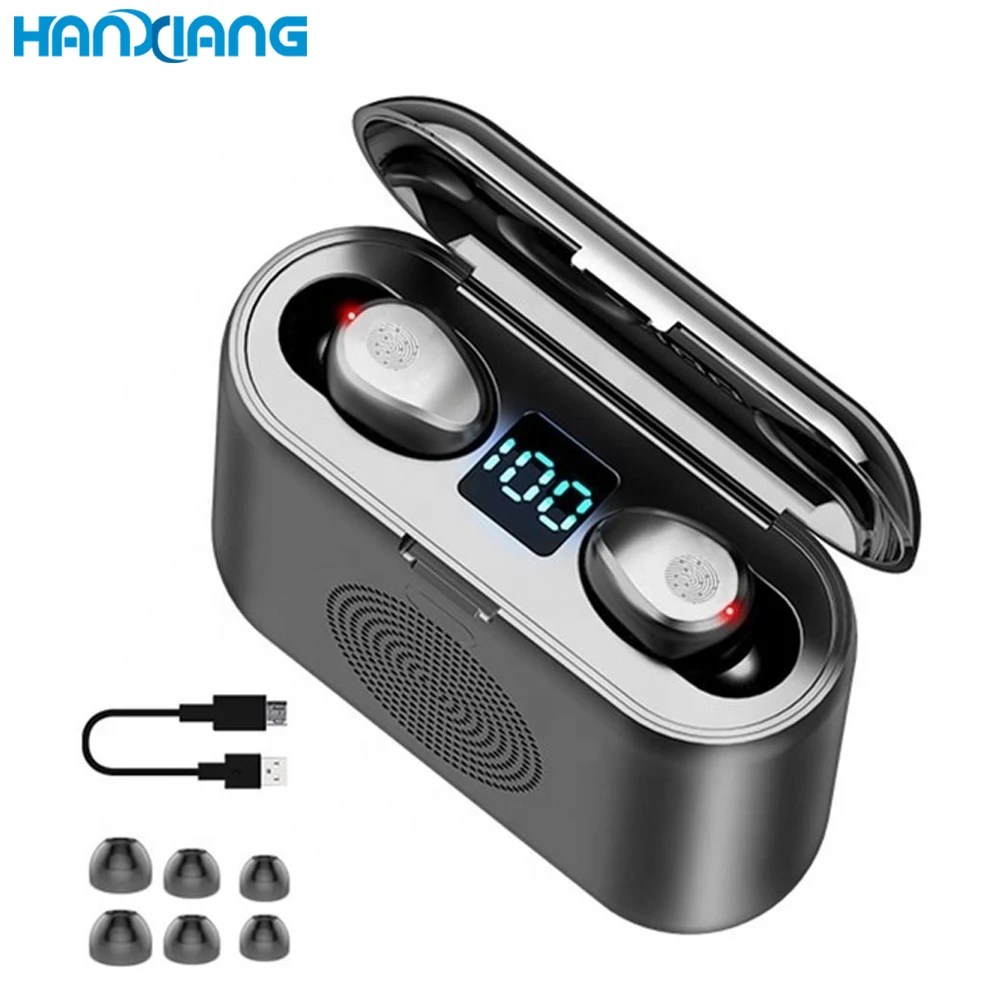 New Invention Electronics 2021 Wholesale Power Bank Headset Mini Wireless Binaural Speaker Headphone for Mobile Phone