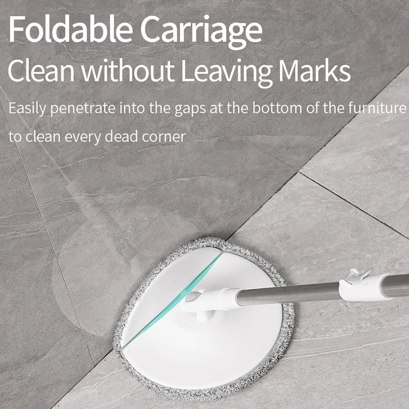 Home Idea New Product 360 Rotation Microfiber Lazy Spin Mop Bucket Set Dirty Clean Water Separation Bucket