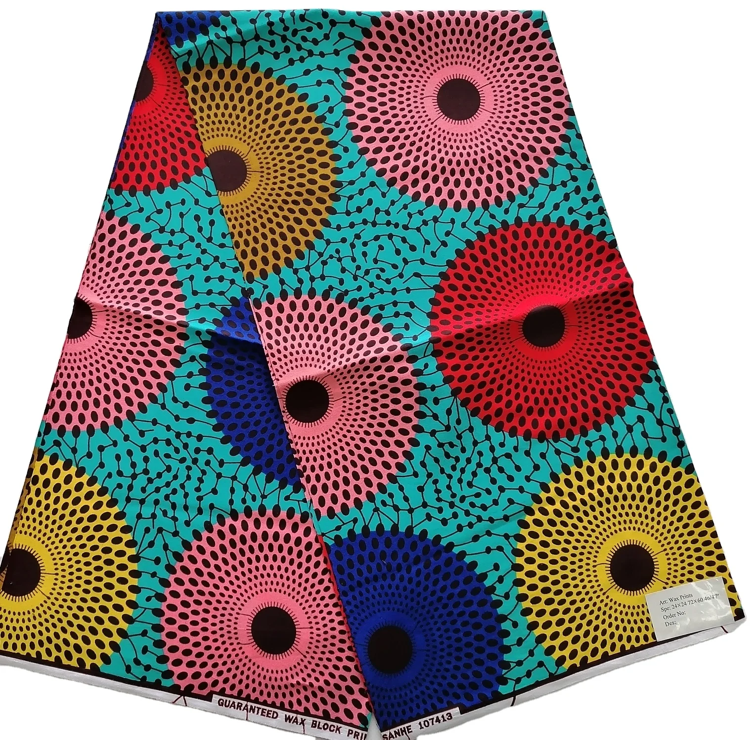 24S Cotton real wax block ankara wax print fabric african for garment