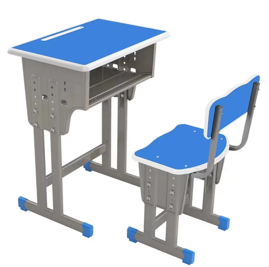 School Furniture Set Adjustable Height Classroom Desks & Chairs for Students