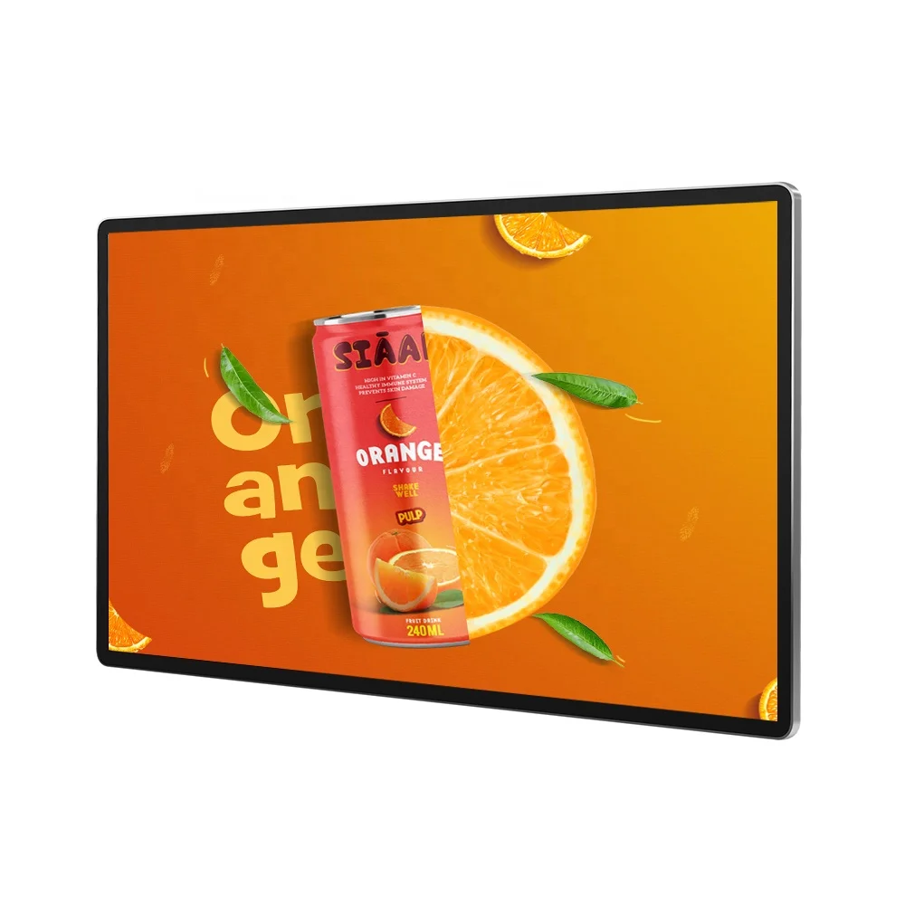 22 inch Monitor with Bracket Android OS 2+16G WIFI Wall Mounted Digital Signage LCD Display Advertising Player