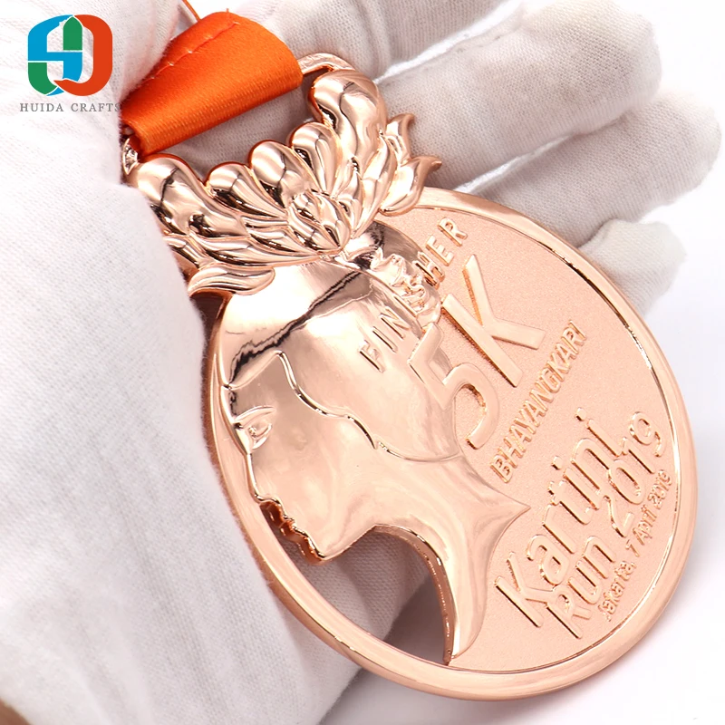 
Chinese manufacturers personalized sports medal metal custom logo finishing running Medal 
