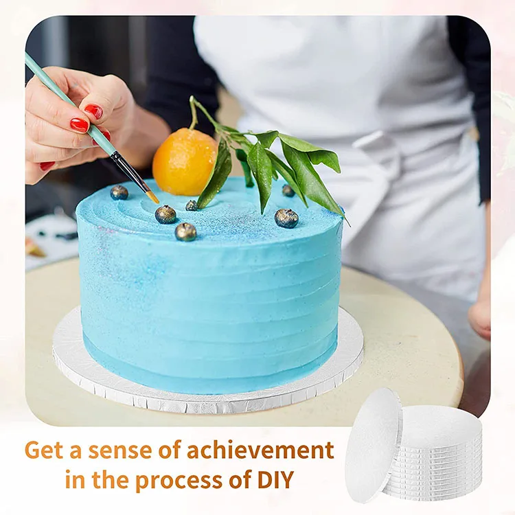 Hot Sale Customized Thick Cake Board Food Grade Cake White Circle Cardboard Base