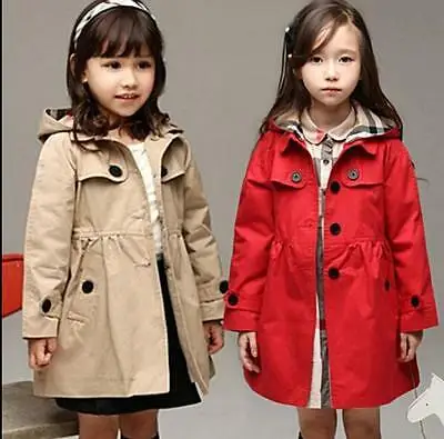 
Toddler Kids Baby Girls Trench Coat Winter Jacket Windbreaker Outerwear Clothes 