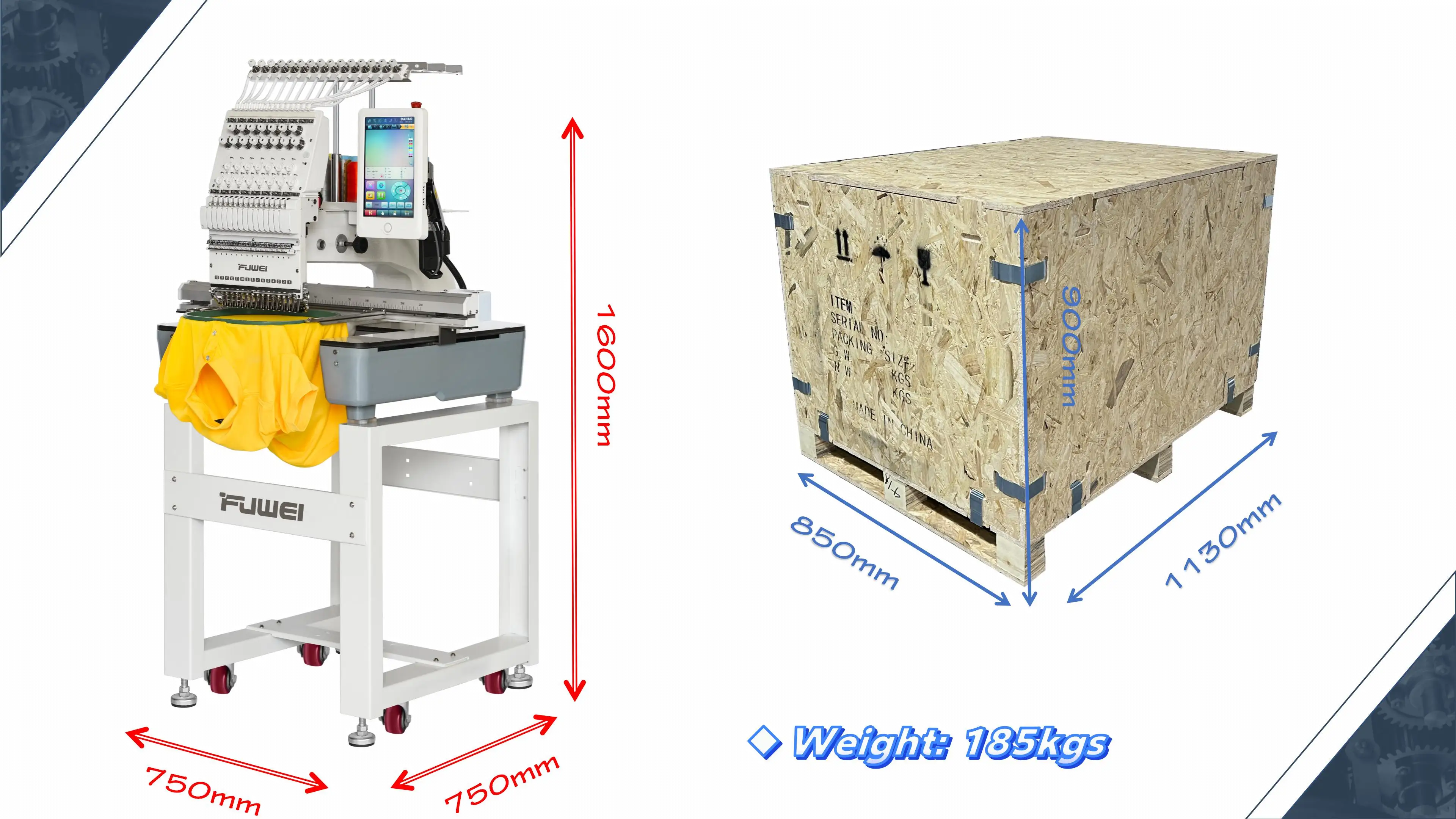 latest single head 15 needles professional cap computer embroidery machine with good price