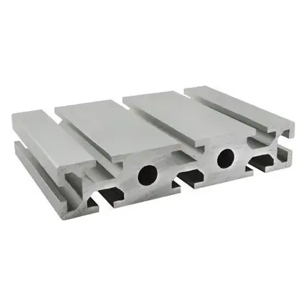 silver anodized T-slot Anodized heavy duty for linear guide aluminum rotura de puente termico extrusione de aluminio perfiles