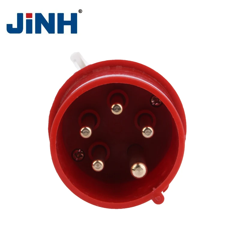 
JINH Factory Directly 32A 5Pin Electrical Industrial Outdoor Plug 