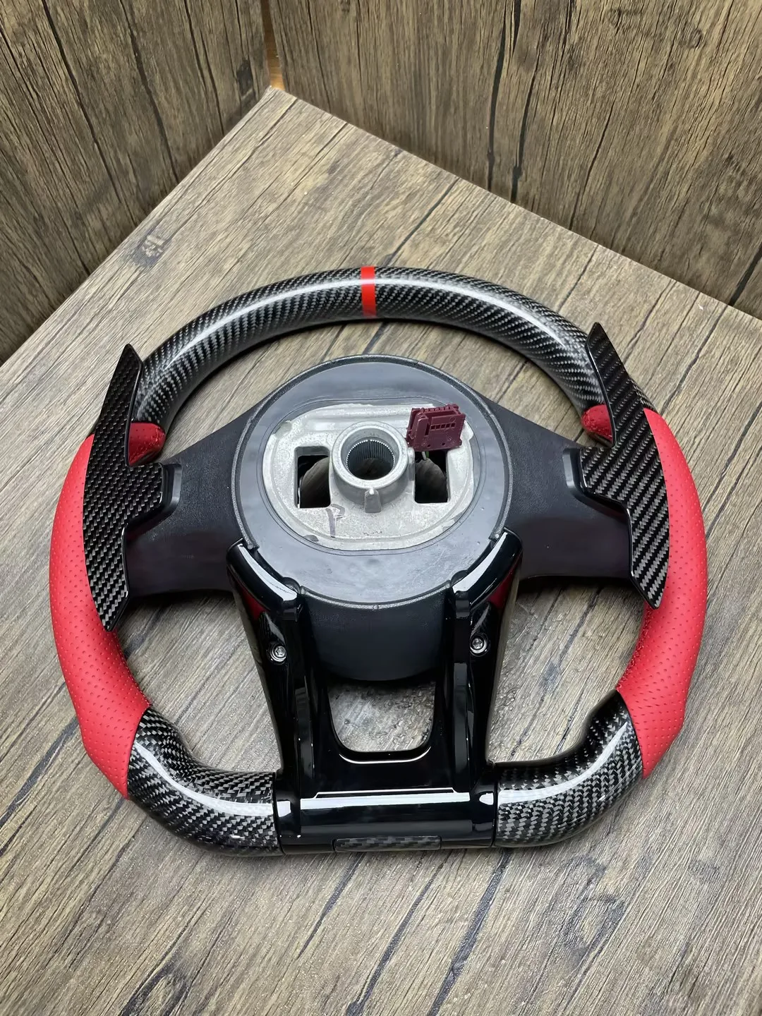 Forged carbon fiber steering wheel customized to fit Mercedes-Benz AMG car steering wheel