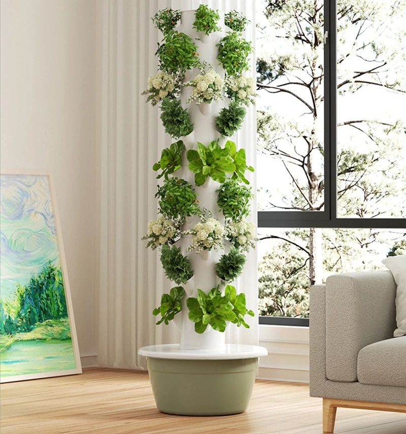 hydroponic system vertical farm hydroponic tower garden for plant grow vegetable grow