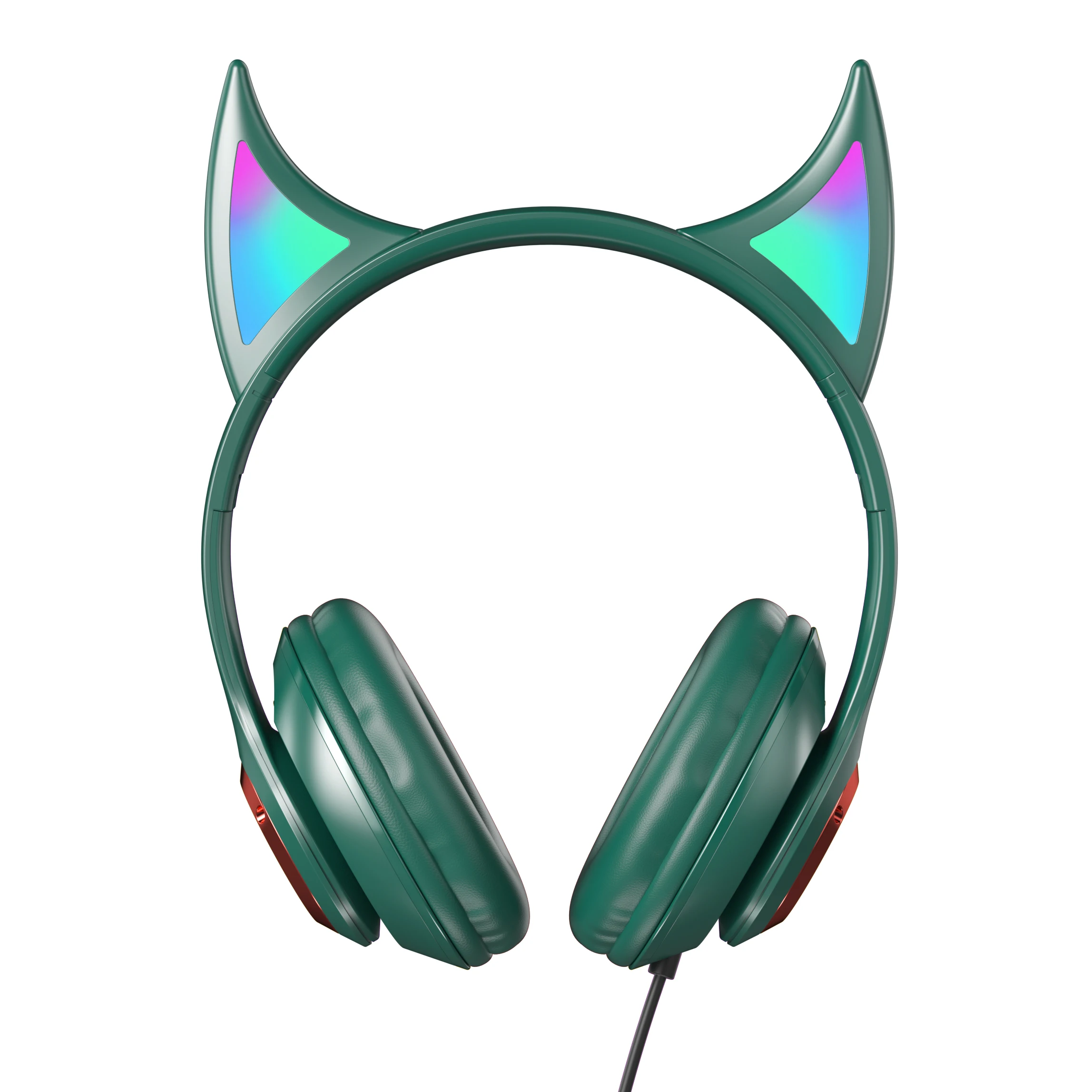 2021 Hot sale game headphone Newest Cat Ear Bests Studio Gaming Travel Computer big lED light