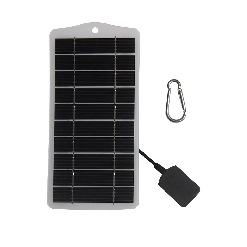 Portable 2.5W Solar Panel Charger for iphone Mobile 5V Power Charging 3.7V Battery