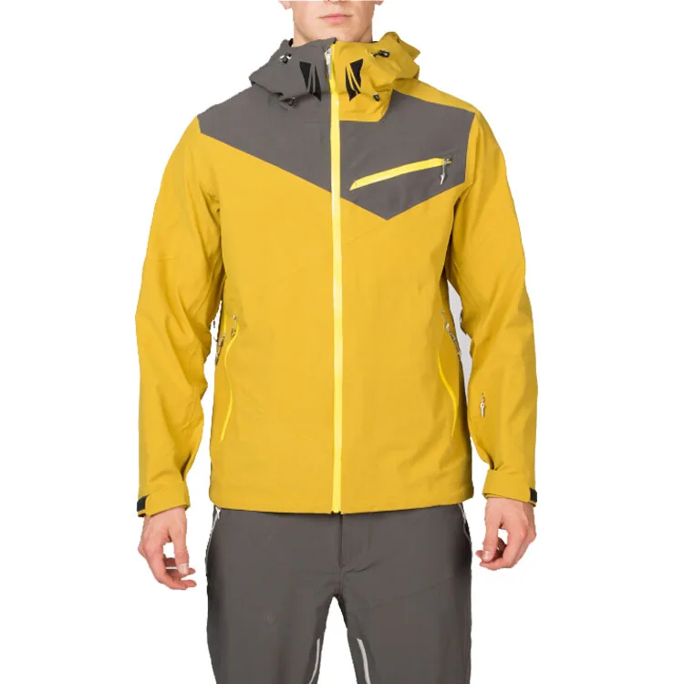 Мужская водонепроницаемая альпинистская куртка с фиксированным капюшоном, модель 2021 года
