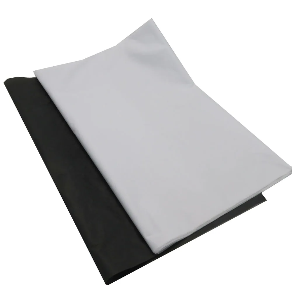 
free shipping wholesale white or black gift packing thin silk cotton tissue paper 