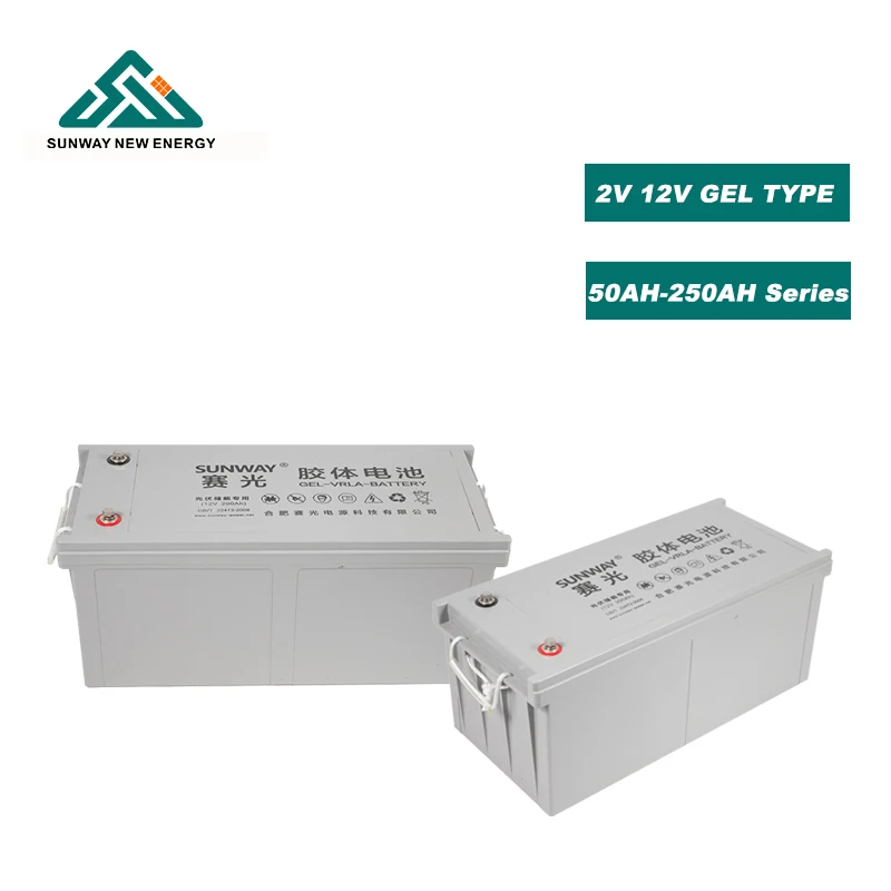 Long Life Latest Technology 12V 200ah/250ah Superior Material Solar Lead Acid  Gel Battery